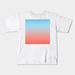 Light blue and pink color gradient Kids T-Shirt